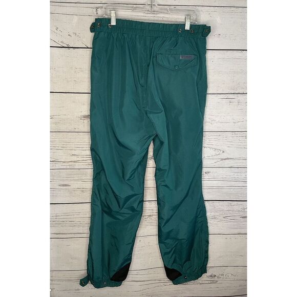 VINTAGE Columbia Pants Mens Large Green Lined Insulated Nylon Snowboard Ski 90’s - Picture 4 of 13